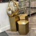 Hexagonal Gold Side Table
